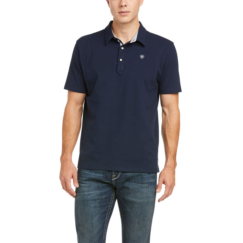 Ariat Polo Herren - Medal Navy ( BUZXG-6037 )